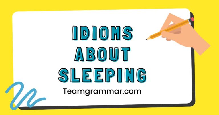 Idioms About Sleeping