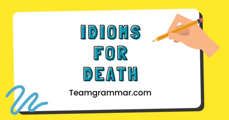 Idioms for Death