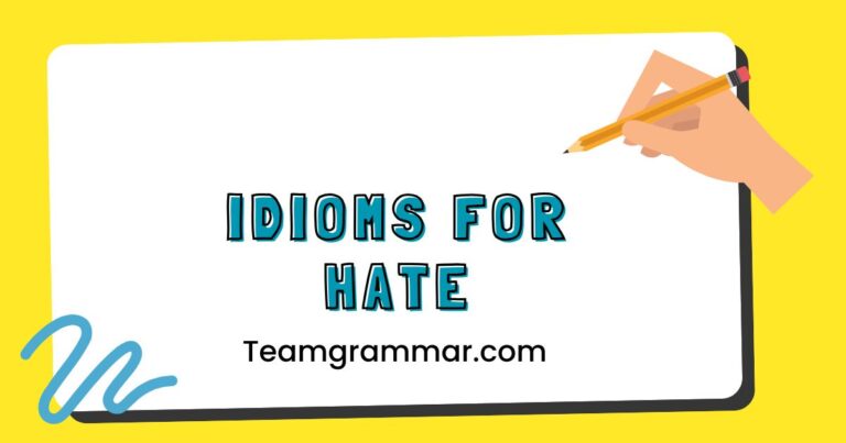 Idioms for Hate