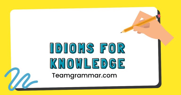 Idioms for Knowledge