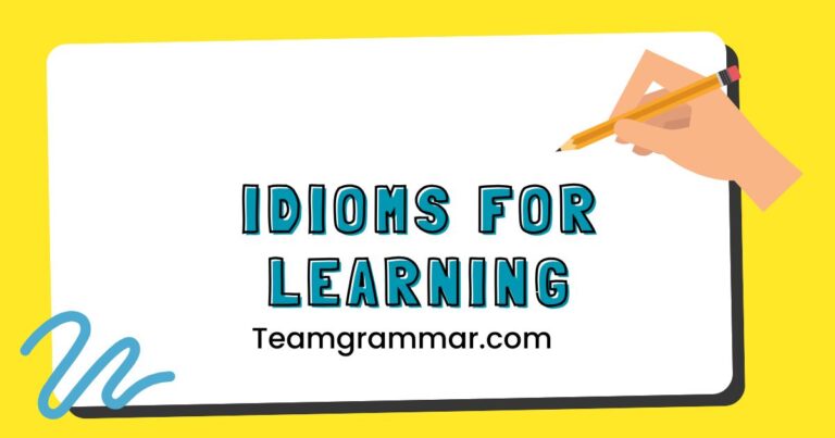 Idioms for Learning