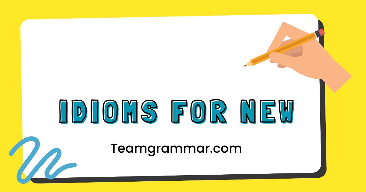 Idioms for New
