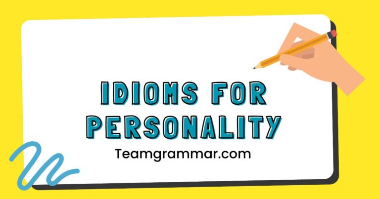 Idioms for Personality