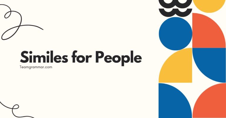 Similes for People