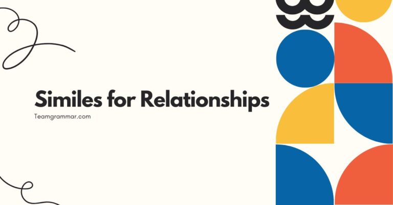 Similes for Relationships