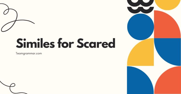 Similes for Scared