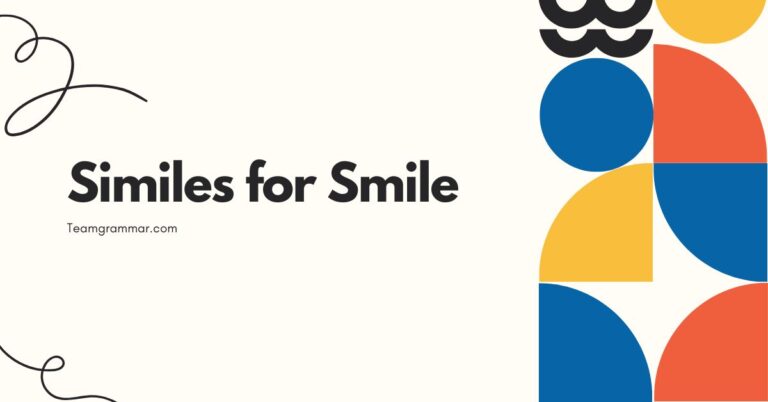 Similes for Smile