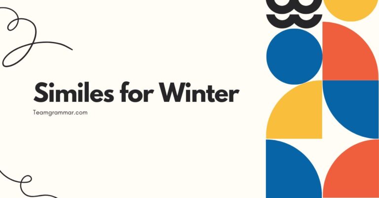 Similes for Winter