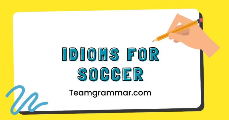 Soccer Idioms