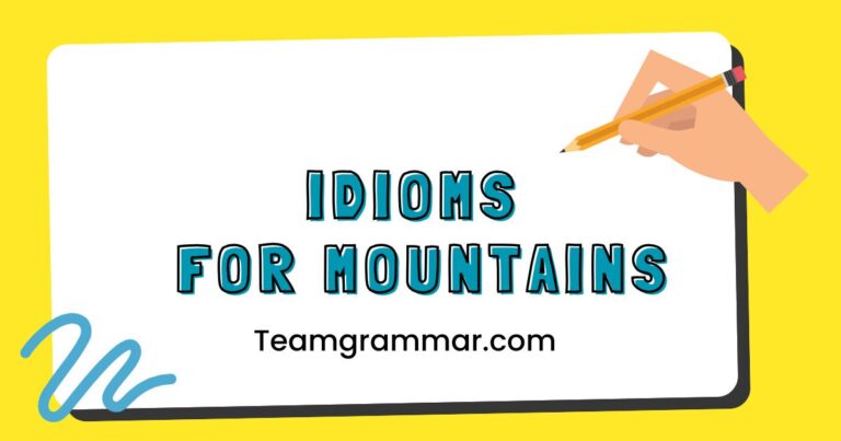 idioms-for-mountains