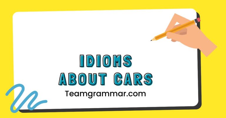 Idioms About Cars
