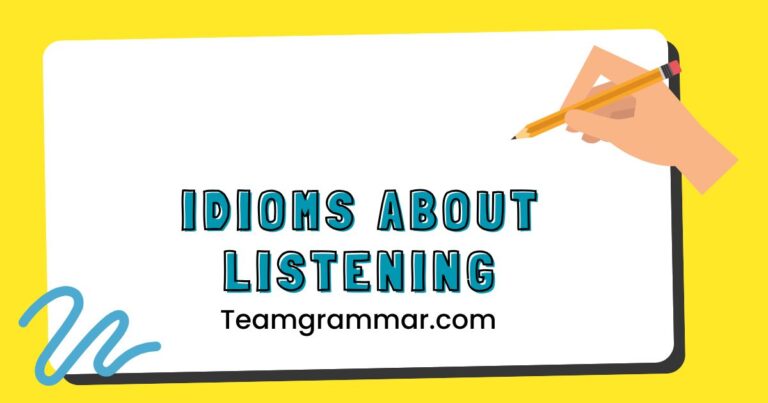 Idioms About Listening