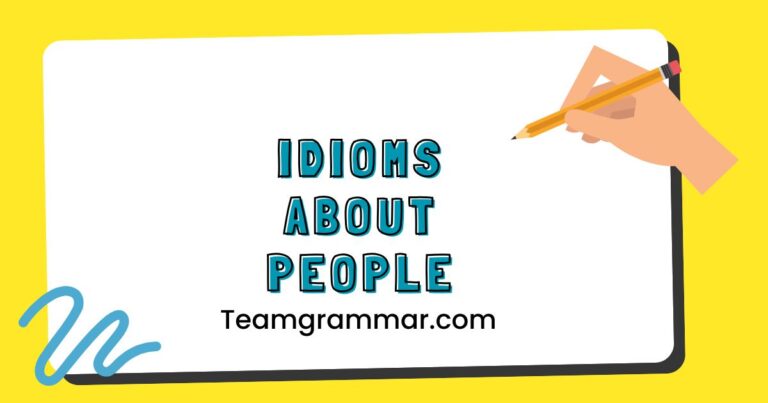 Idioms About People