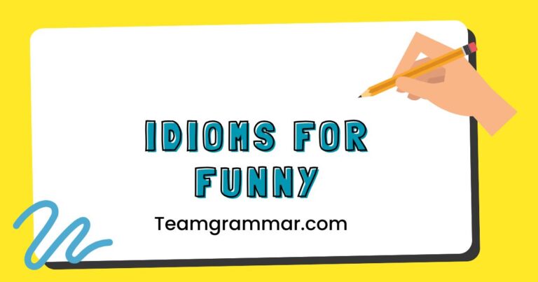 Idioms For Funny