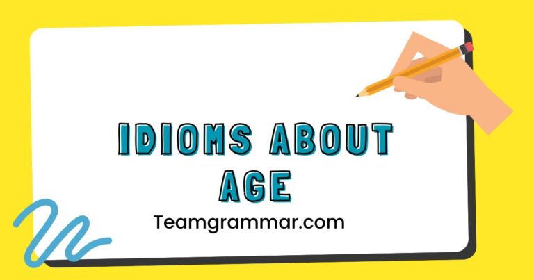 Idioms About Age