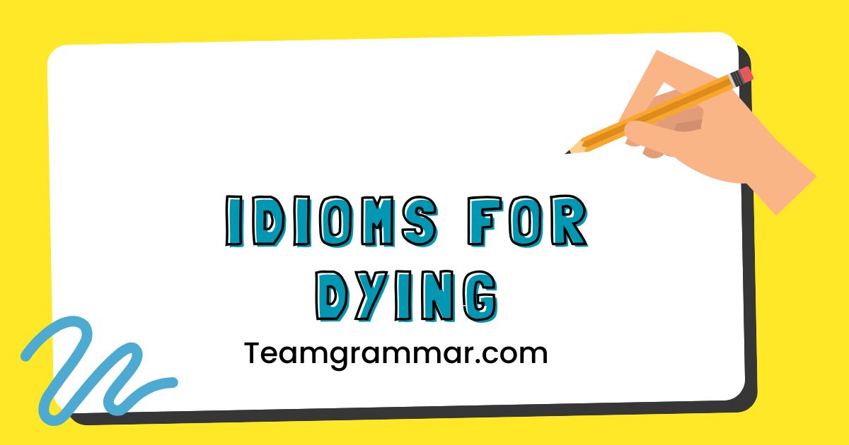 Idioms for Dying