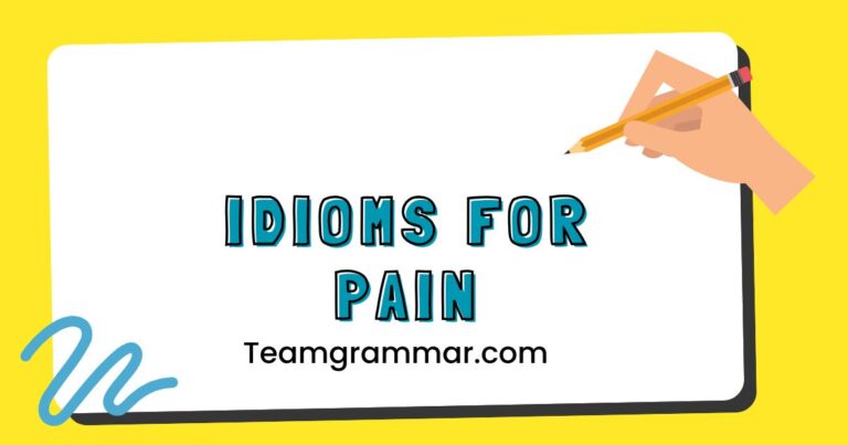 Idioms for Pain
