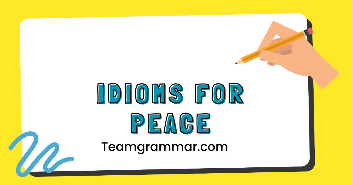 Idioms for Peace